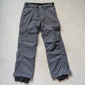 Fox Racing Flux Pants Gray Men's Large Nylon Lined Motocross Snow zip pockets